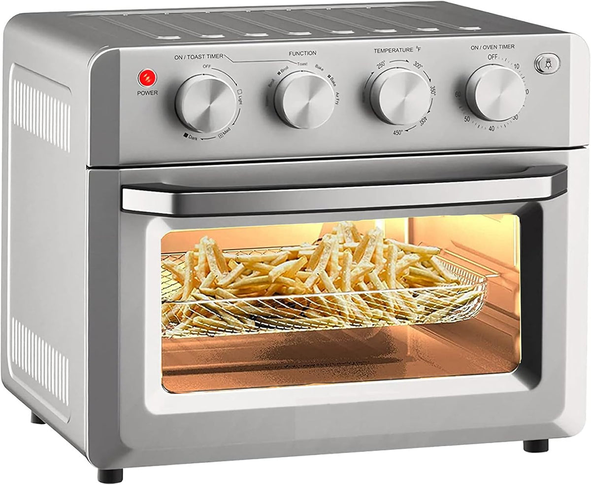 7 in 1 Air Fryer Toaster Oven, 19 QT Convection Oven, 1550W, Green S6821
