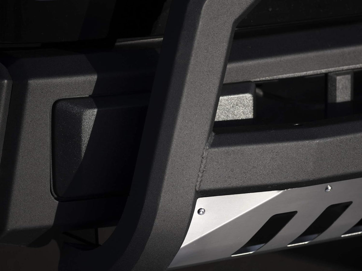 Matte Black Bull Bar with Aluminum Skid Plate I4048