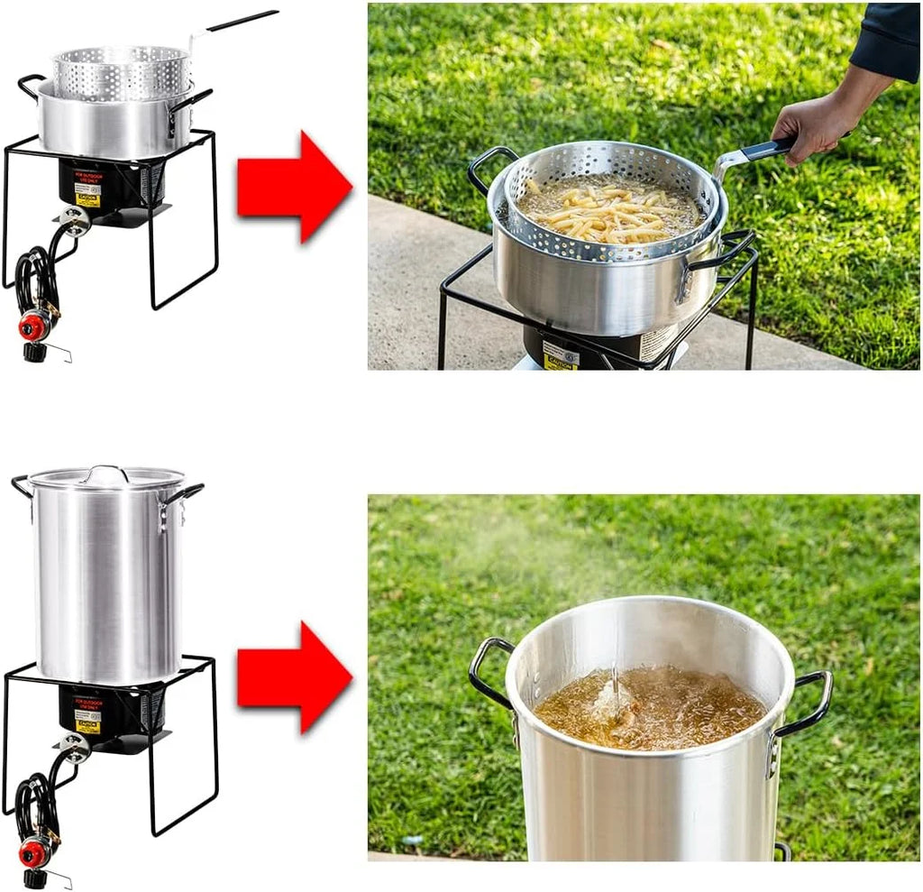 30 QT Propane Fryer Boiler Steamer Set K68815