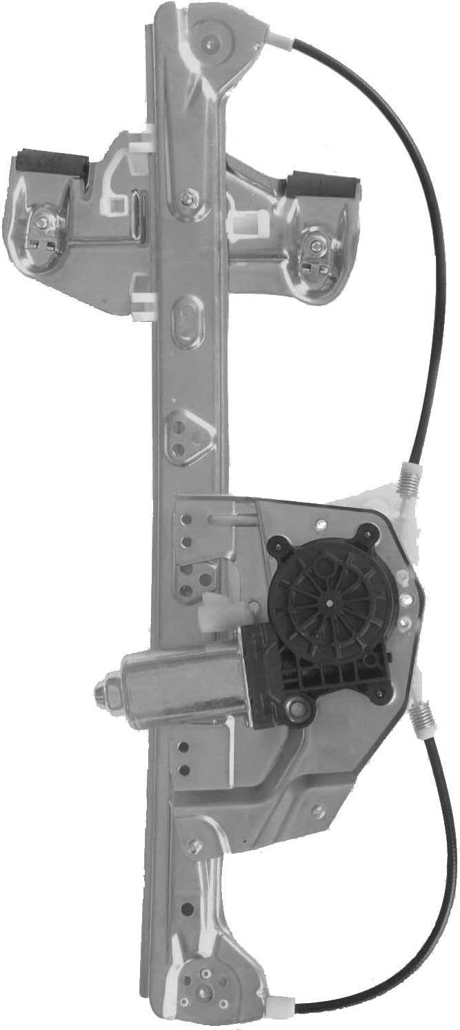 Rear Driver Side Window Regulator with Motor Compatible with 2000-2005 Cadillac Deville, Pack of 2 G6213
