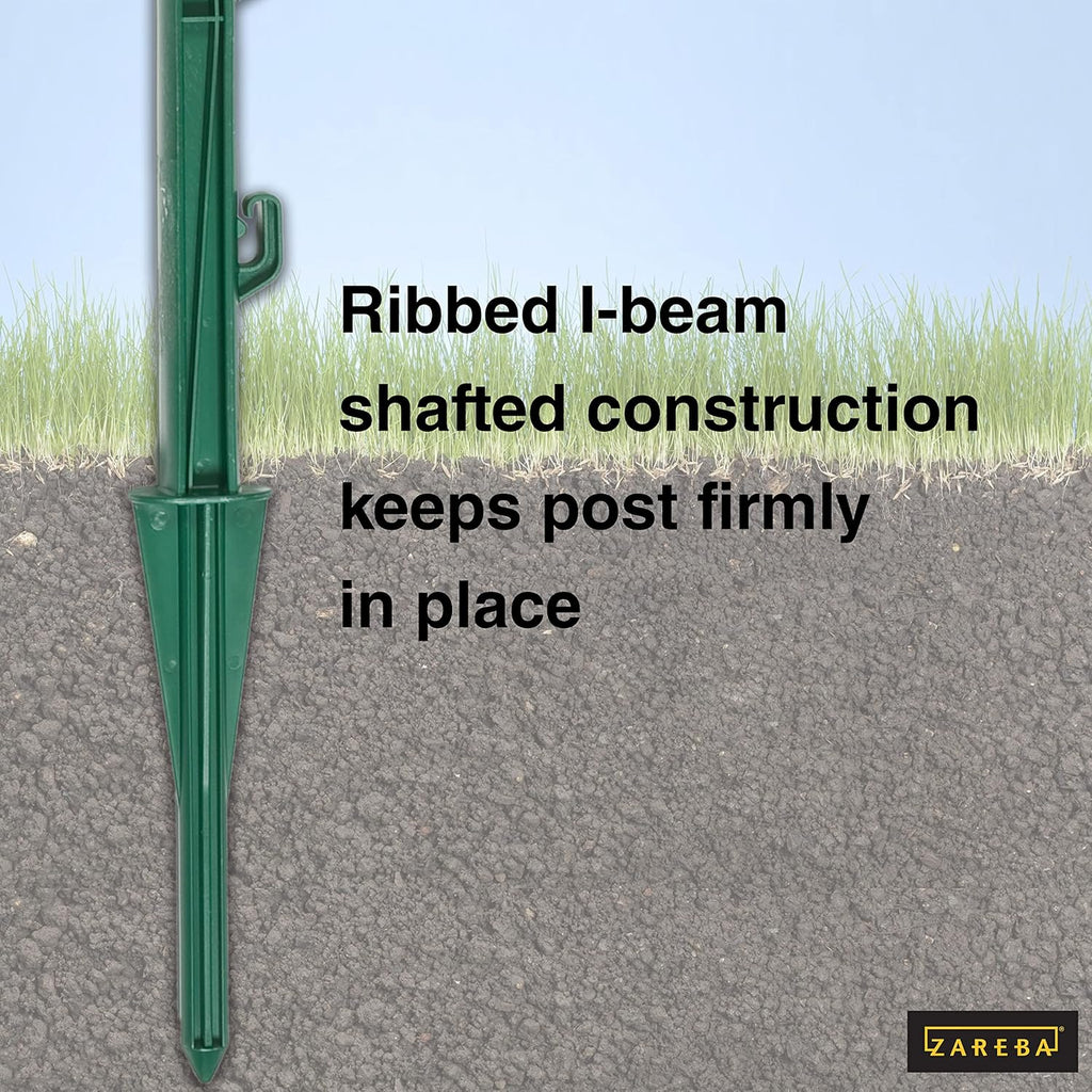 Green Garden Post for Fence (25 Pack), 30" Pack of 2 D32958