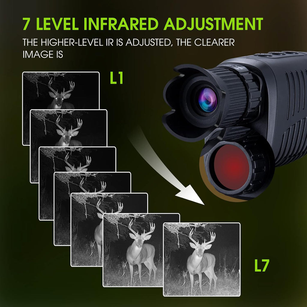 Digital Night Vision Monocular with 32 GB Micro SD Card Z73345