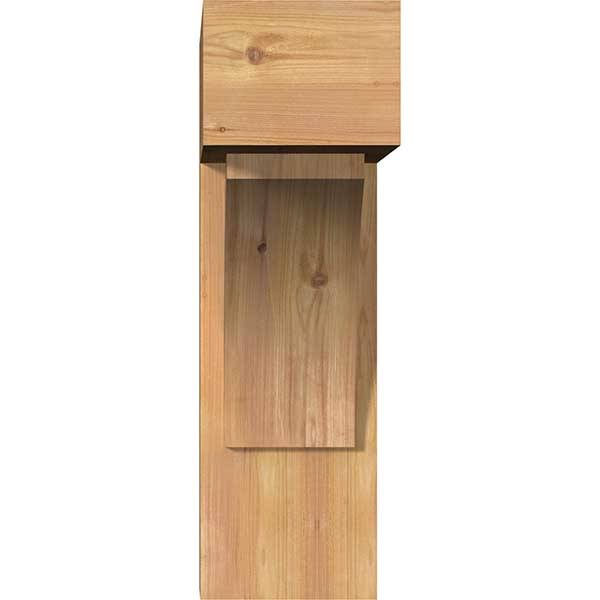 Thorton Block Smooth Bracket with Offset Brace, Western Red Cedar V952035