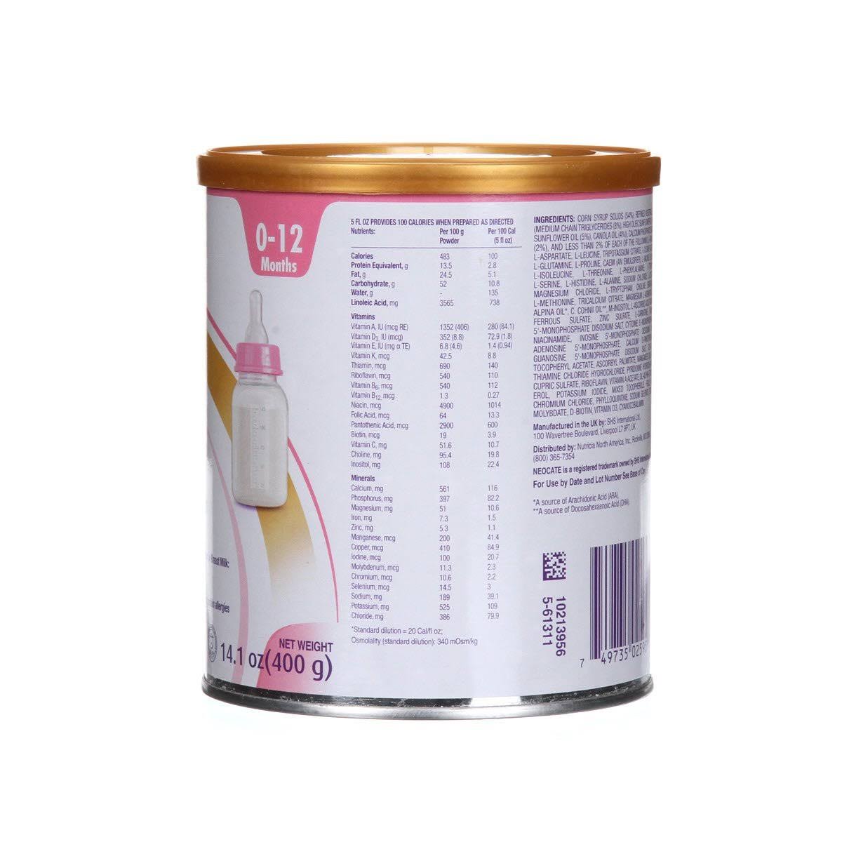 14.1 oz / 400 G Case of 4 Cans Infant Formula S159