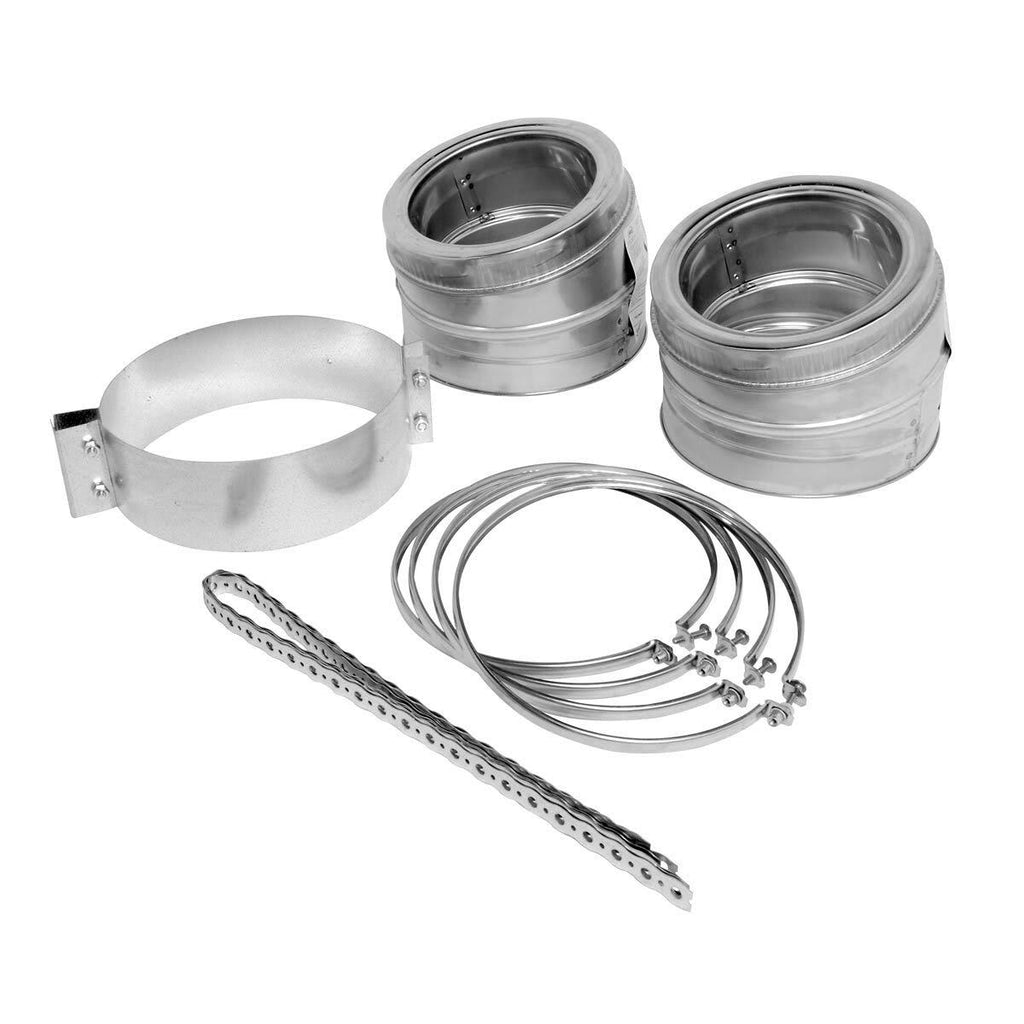6 inch Inside Diameter 30 Degree Elbow Kit, Silver Z13078