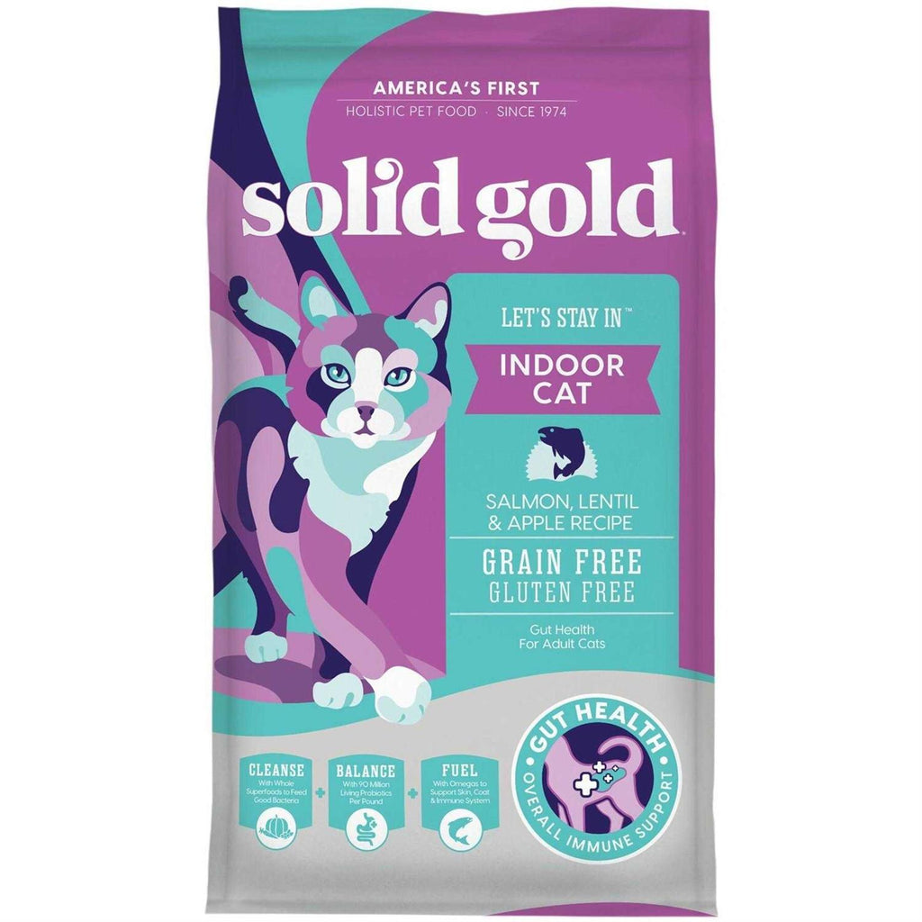 Solid Gold Indoor Lentil & Apple Recipe Grain-Free Dry Cat Food Y2035