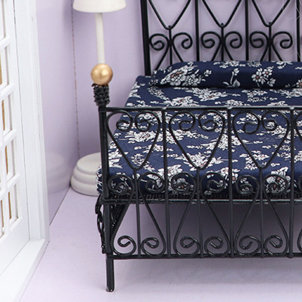 Metal Dollhouse Double Bed W56122