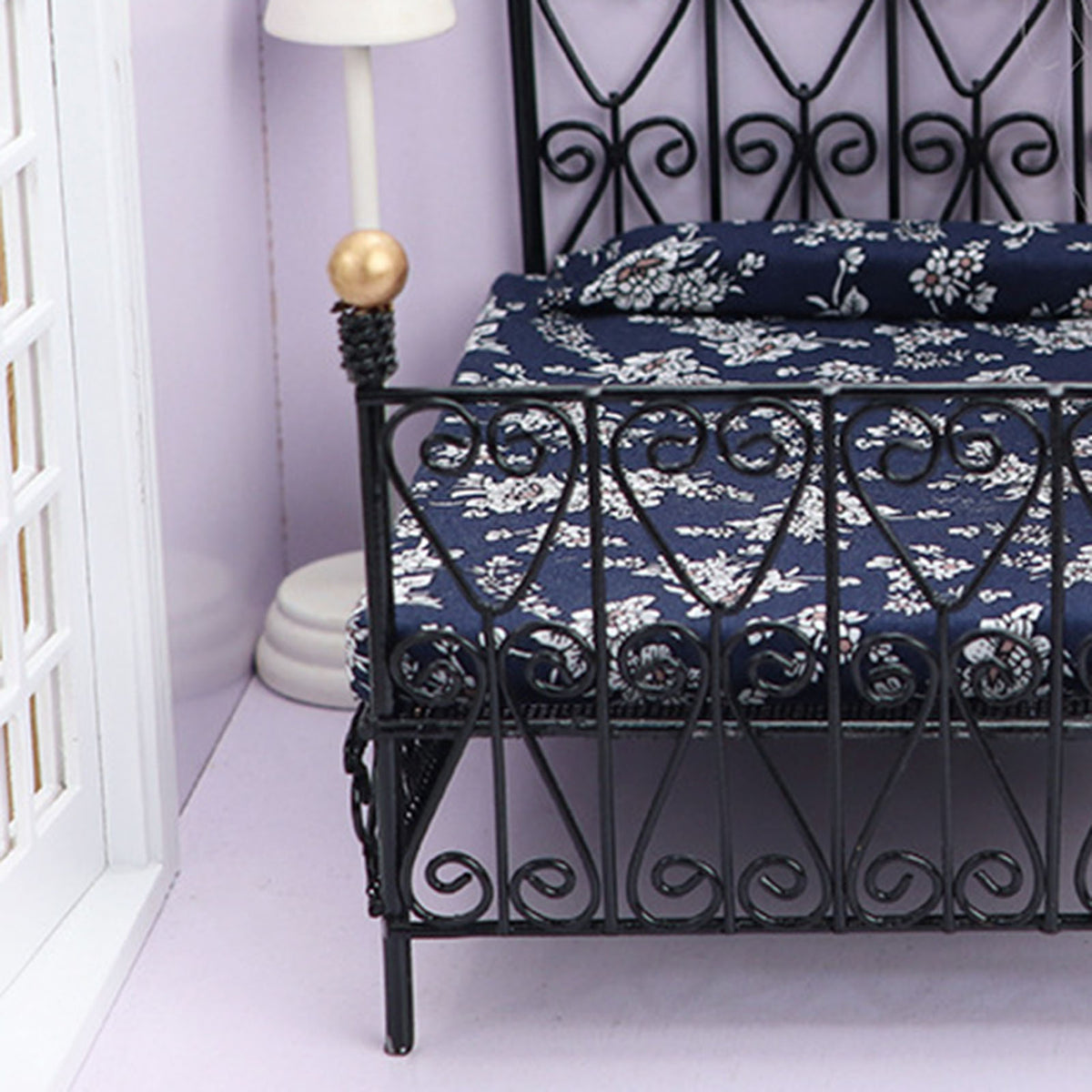 Metal Dollhouse Double Bed W56122