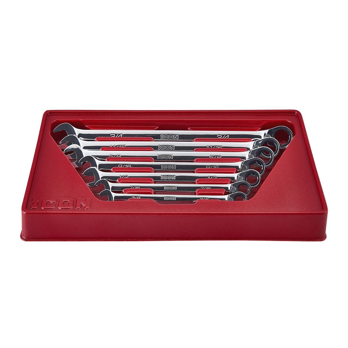 SAE Ratcheting Combination Wrench Set, 7-Piece F4225