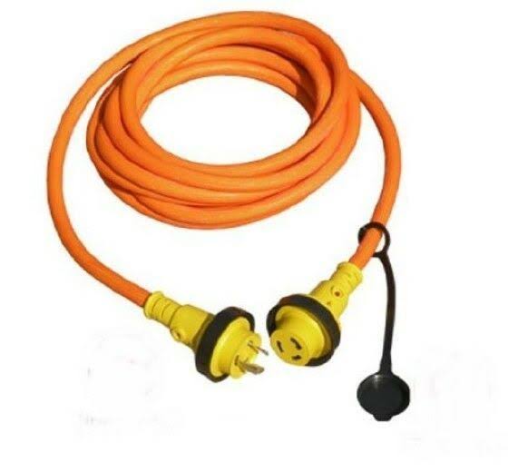 30 Amp Marine Shore Power Cordset with Light Indicator, 50-Feet L236963