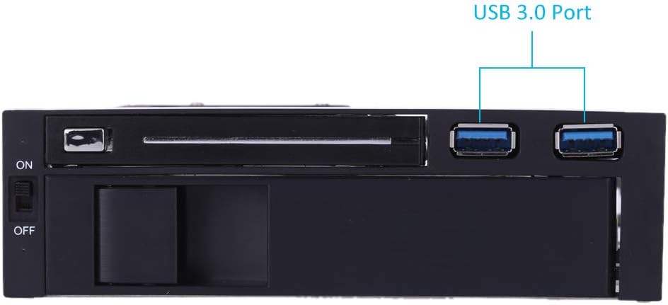 Dual Bay 3.5 + 2.5 Inch SATA III Hard Drive SSD Tray Caddy Internal Mobile Rack Enclosure Docking Station with USB 3.0 Port Hot Swap Pack of 2 C722