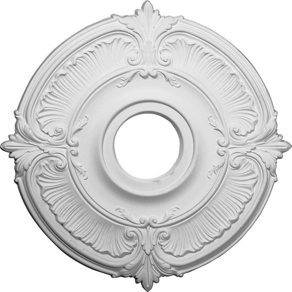 18x22OD x 4x22ID x 5/8x22P Hand-Painted Platinum Ceiling Medallion J163