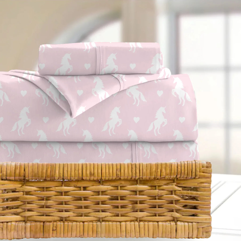 Pink 3-Pieces Microfiber Twin Sheet Sets B6343