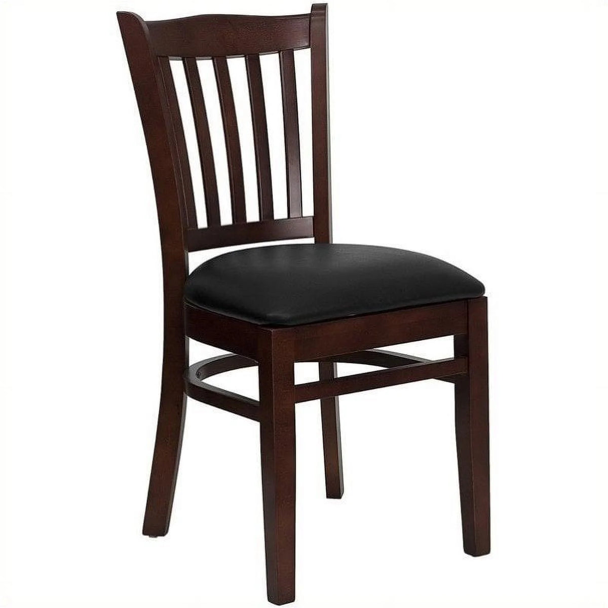 Mahogany Vertical Slat Back Dining Chair L789833