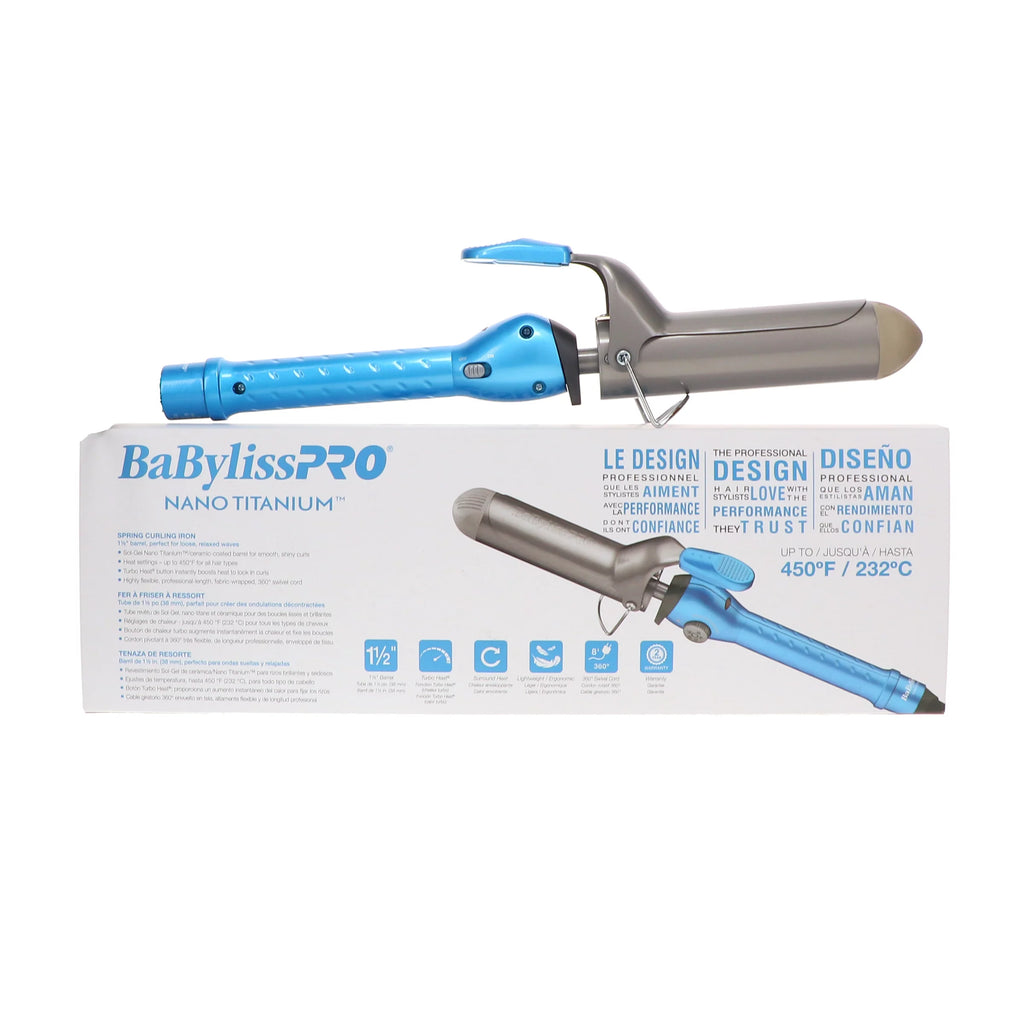 Nano Titanium Spring Curling Iron 1 1/2 Inch C18007