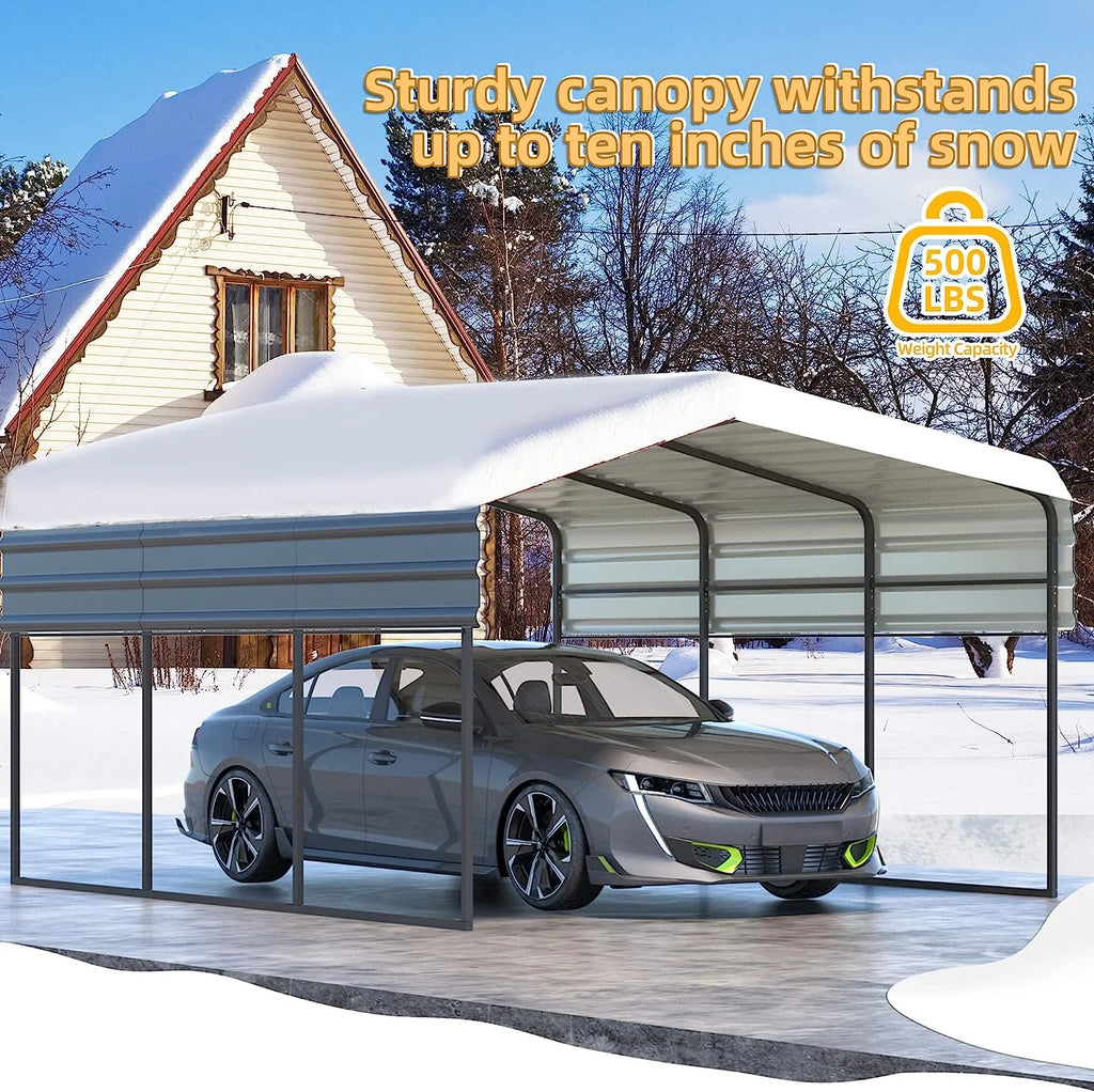 10 x 15 ft Galvanized Steel Carport X80338