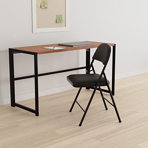 Black Vinyl-Padded Metal Folding Chairs 4-Pack Q19869