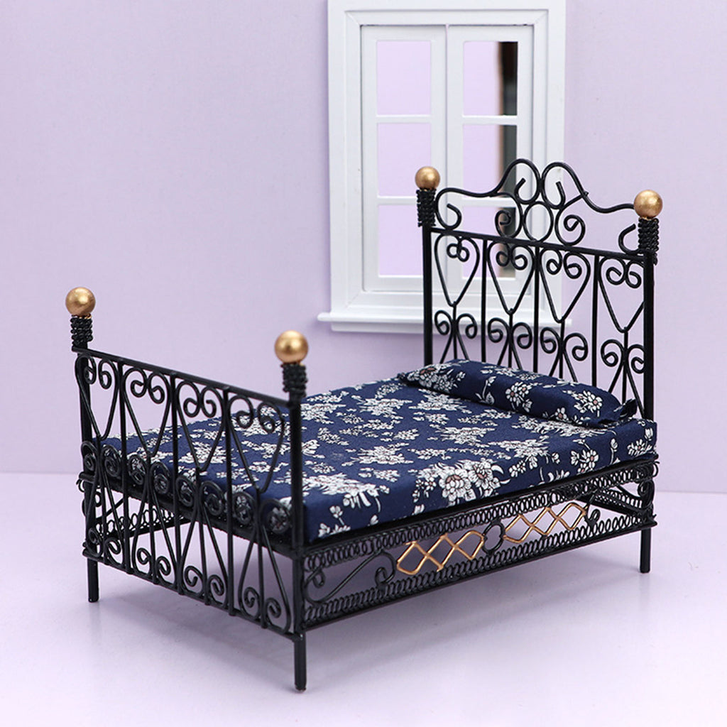 Metal Dollhouse Double Bed W56122