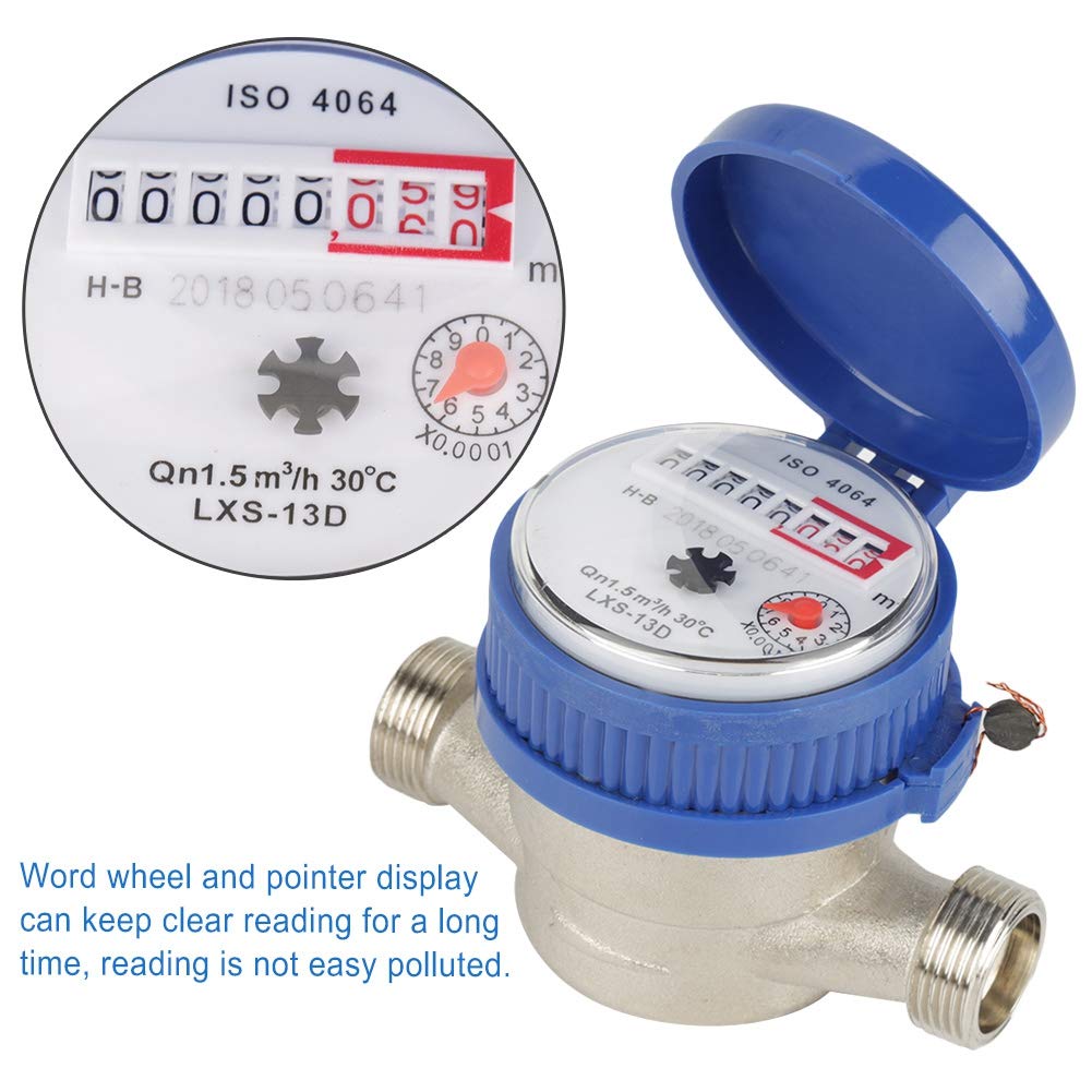 1/2 Inch Plastic Water Flow Meter Pack of 2 H9472