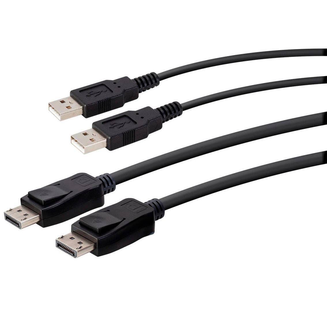 2-Port USB DisplayPort KVM Switch with Remote Port Selector G512