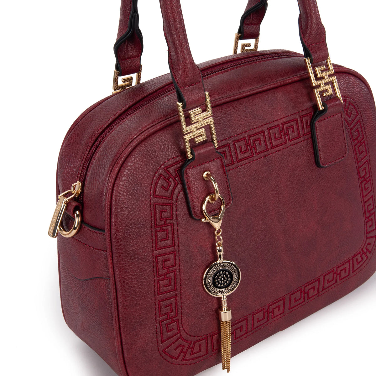 Small Top Handle Purse Crossbody Satchel Handbag Barrel Bag E90219