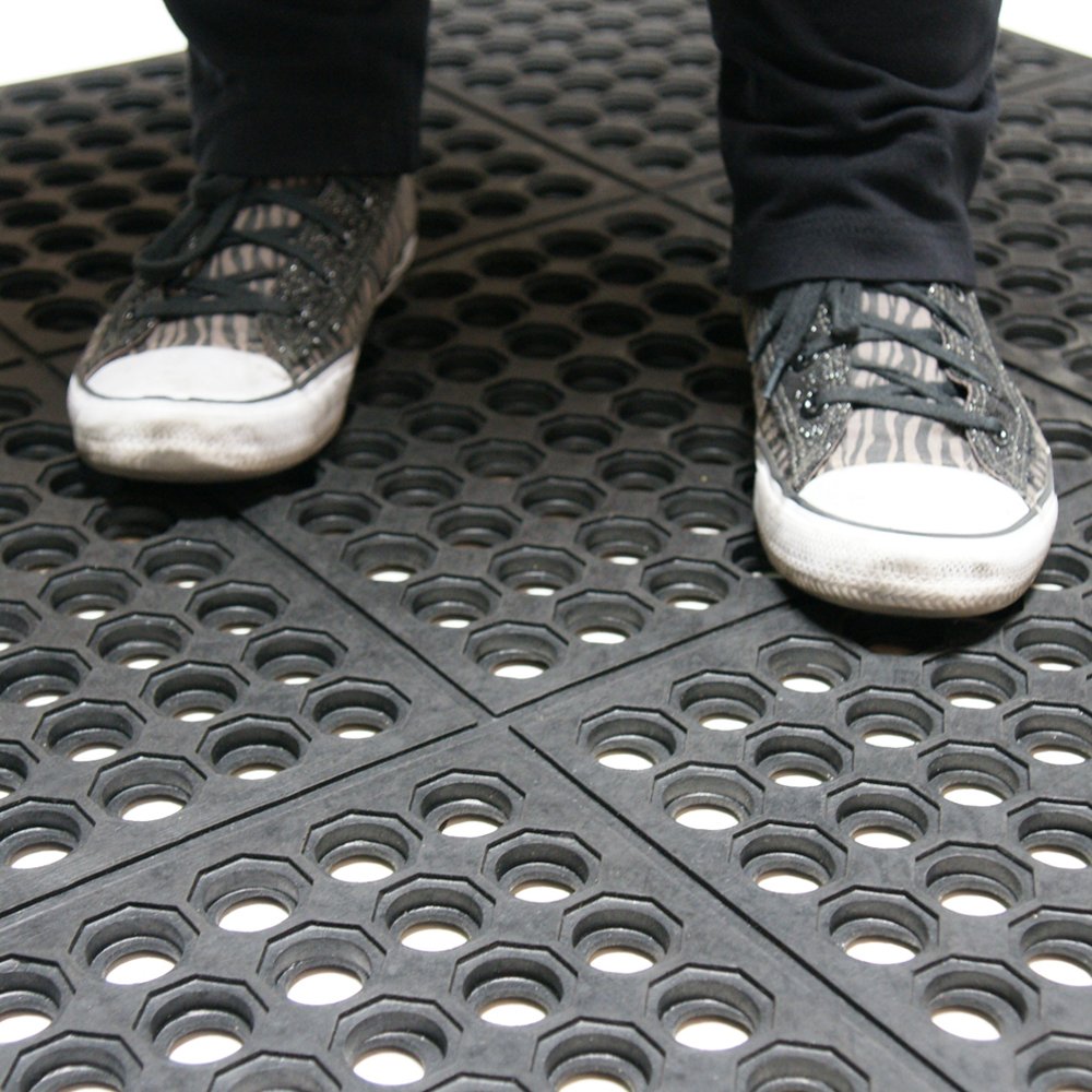Black Anti-Fatigue Rubber Matting V722805