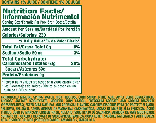 Naranjada Mineral Spring Water, 20.3 Fluid Ounce Bottle (Pack of 12) M795
