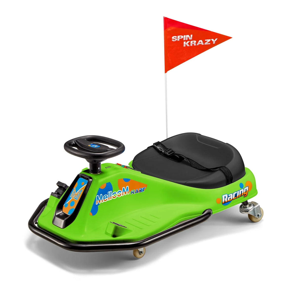 12V Electric Drift Go-Kart with Music Bluetooth LED Lights Blue Y852496