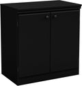 Small 2-Door Storage Cabinet with Adjustable Shelf, Royal Cherry O959