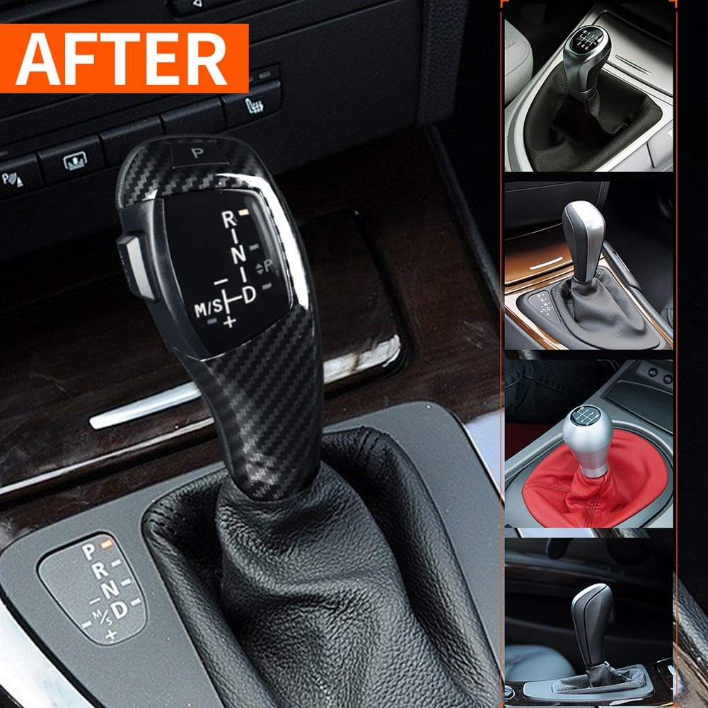 Carbon Fiber Style LED Gear Shift Knob Retrofit Kit C827