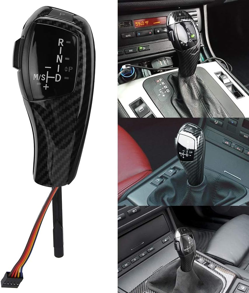 Carbon Fiber Style LED Gear Shift Knob Retrofit Kit C827