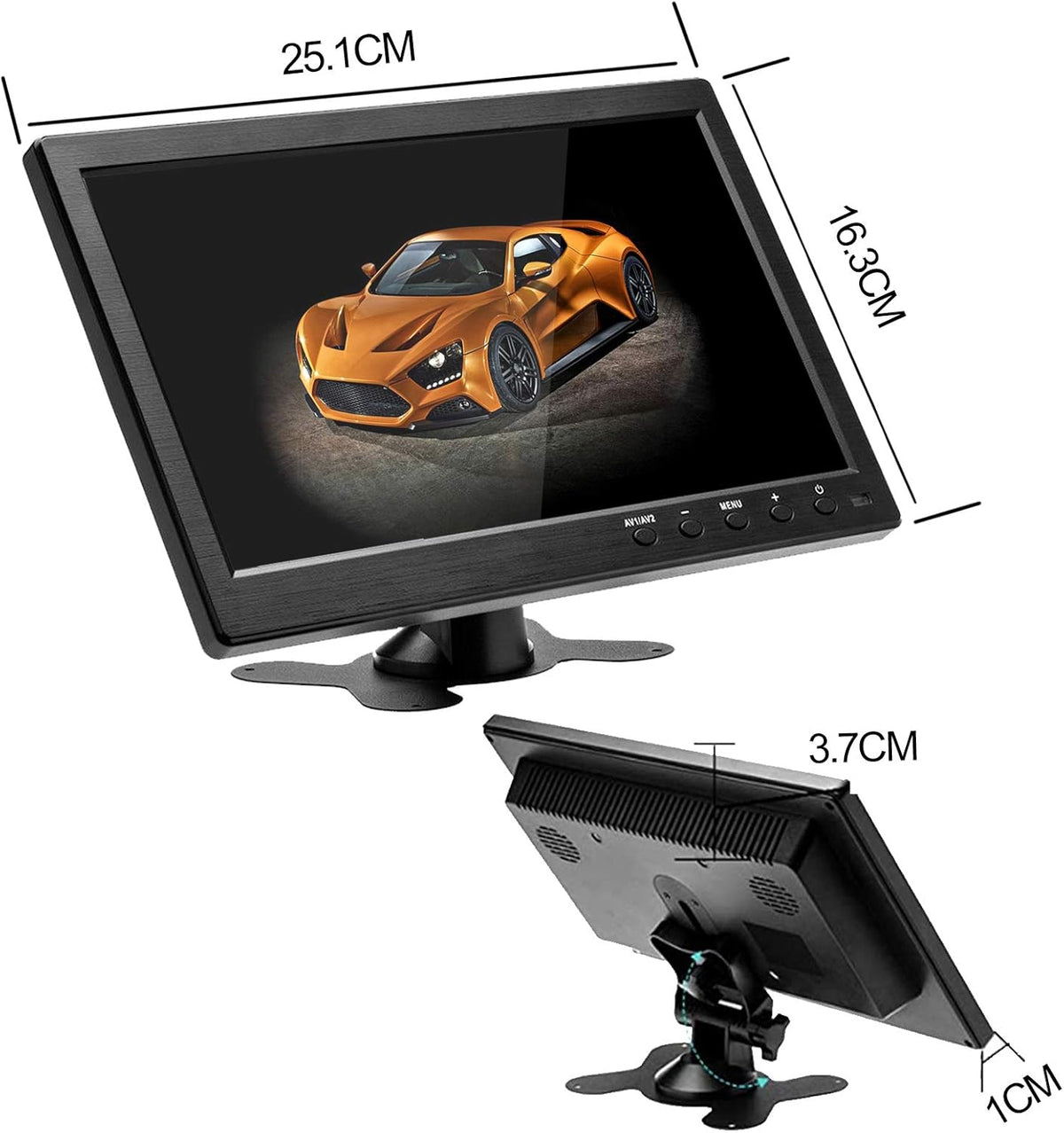 10.1 Inch LCD Security CCTV Monitor with HDMI Input Cable D594