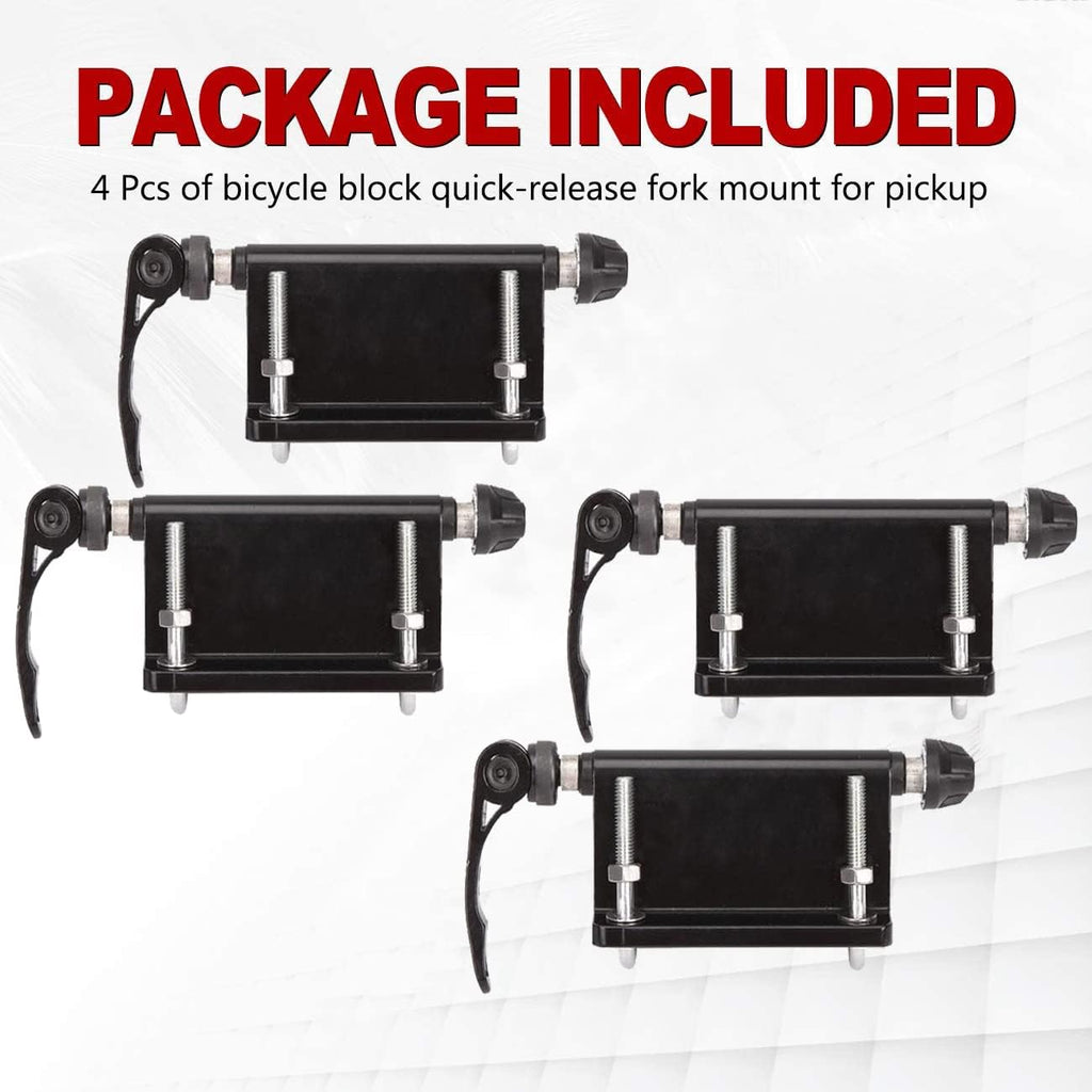 4 Pcs Alloy Fork Block Mounts Car Rack Carrier Holders P8070