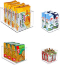 Clear Plastic Stackable Storage Bins, Set of 8 Z848