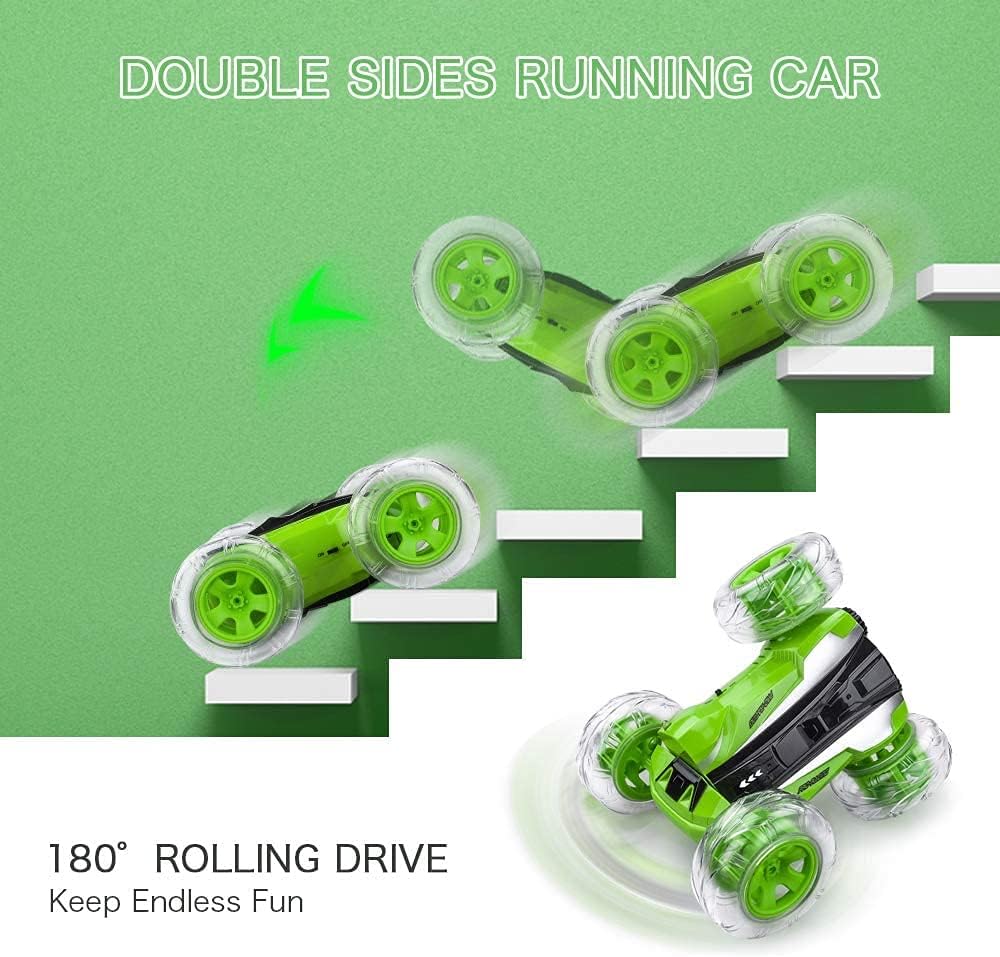 Blue Remote Control Stunt Car D534669