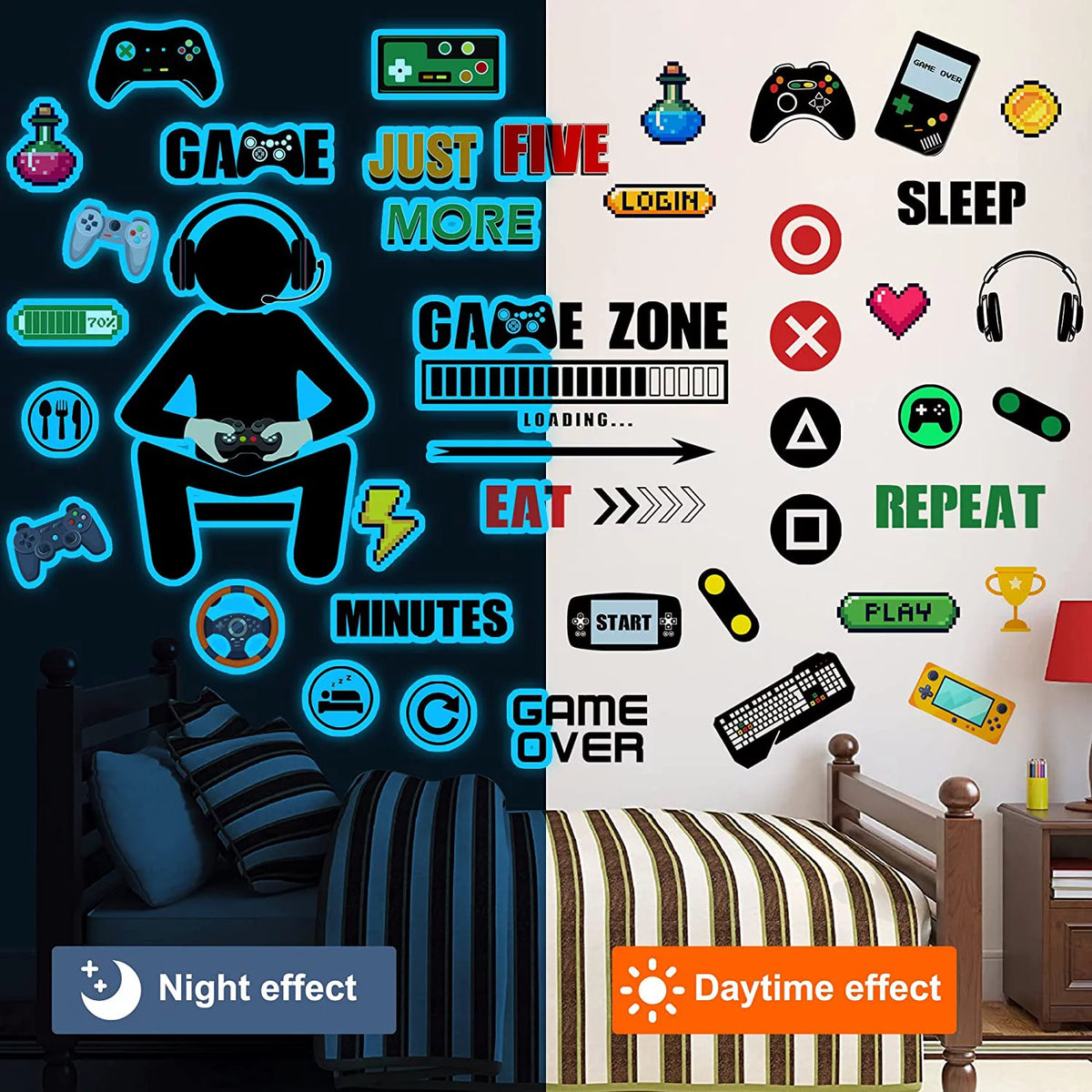 Glow in The Dark Wall Decals O750
