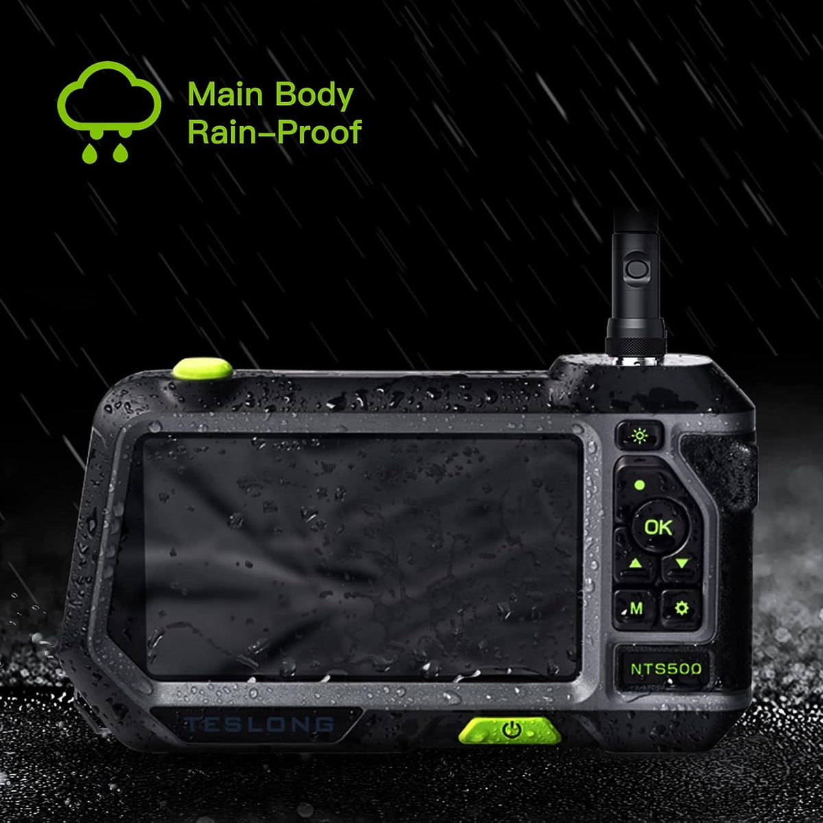 Industrial Borescope Inspection Camera with 5inch 720P HD Screen, 16.5ft T16056
