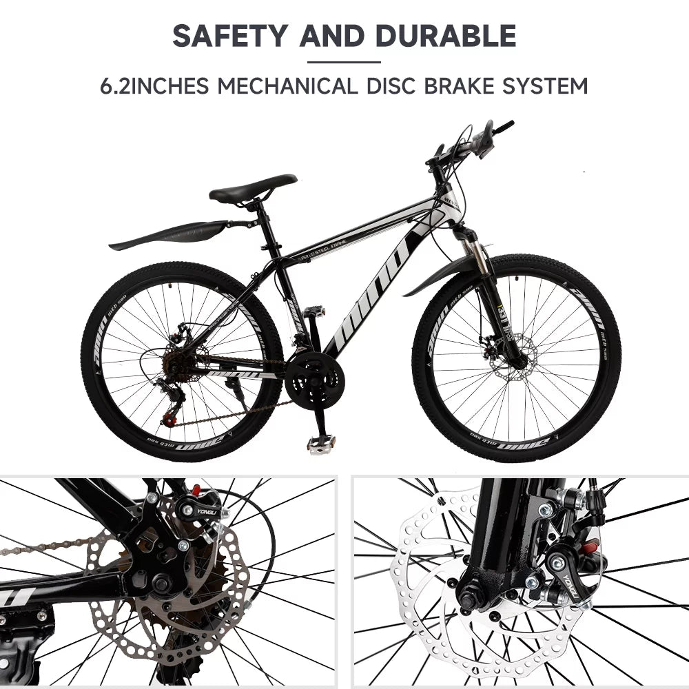 Full Suspension 21 Speed 26 inch Dual Disc Brake Mountain Bike C132429