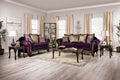 Purple & Dark Cherry 5pcs Living Room Set E135
