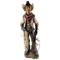 Western Cowboy Statue Hand Painted Figurine Y3980
