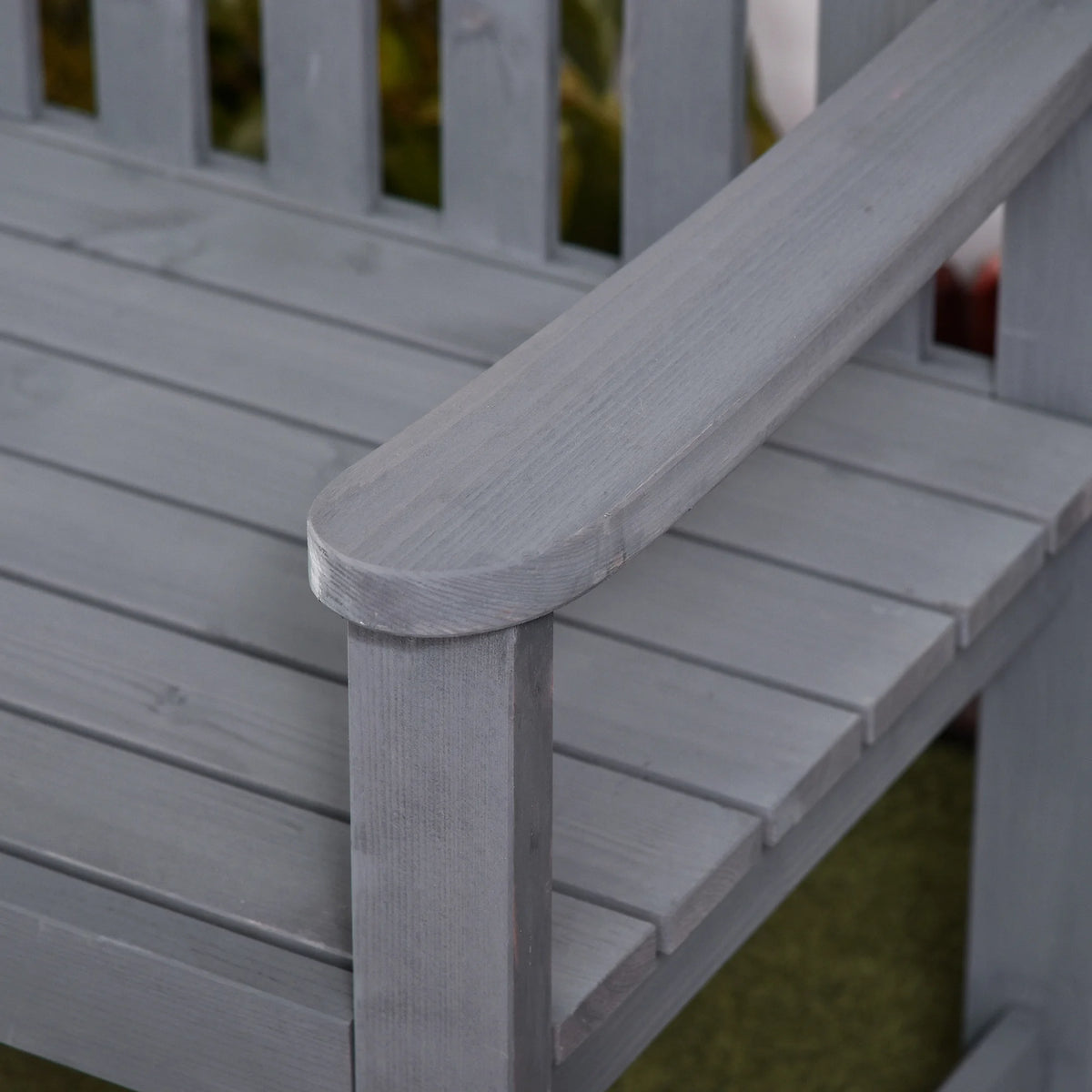 2-Person Wooden Garden Bench Patio Armchair F735