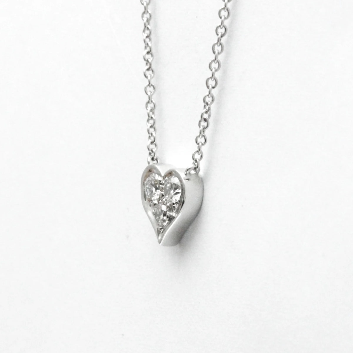Platinum Diamond Heart Necklace R621917