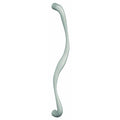 Left Hand Curved Door Pull, Satin Stainless Steel V12859