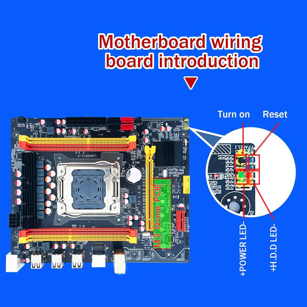 Gaming Motherboard with Indicator Light, DDR3 Memory, Support M.2 Hard Drives H610735