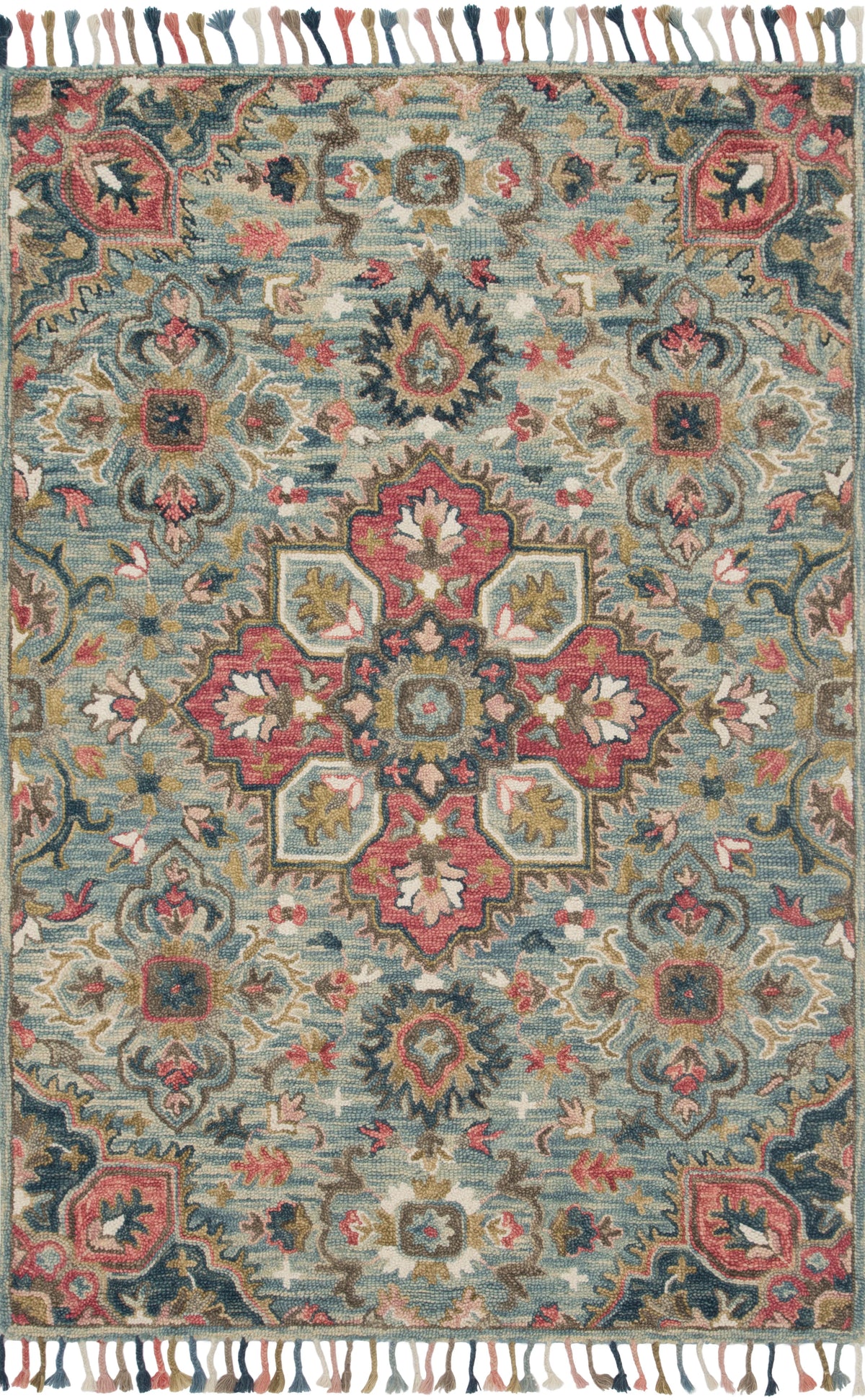 Light Blue Multi Rug T25957