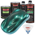 Dark Teal Metallic Low VOC Urethane Basecoat Auto Paint Kit F271