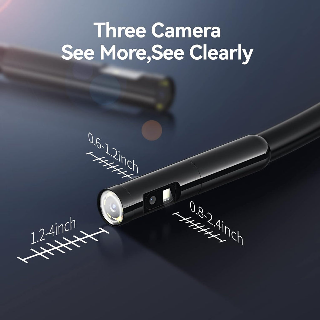 Industrial Borescope Inspection Camera with 5inch 720P HD Screen, 16.5ft T16056