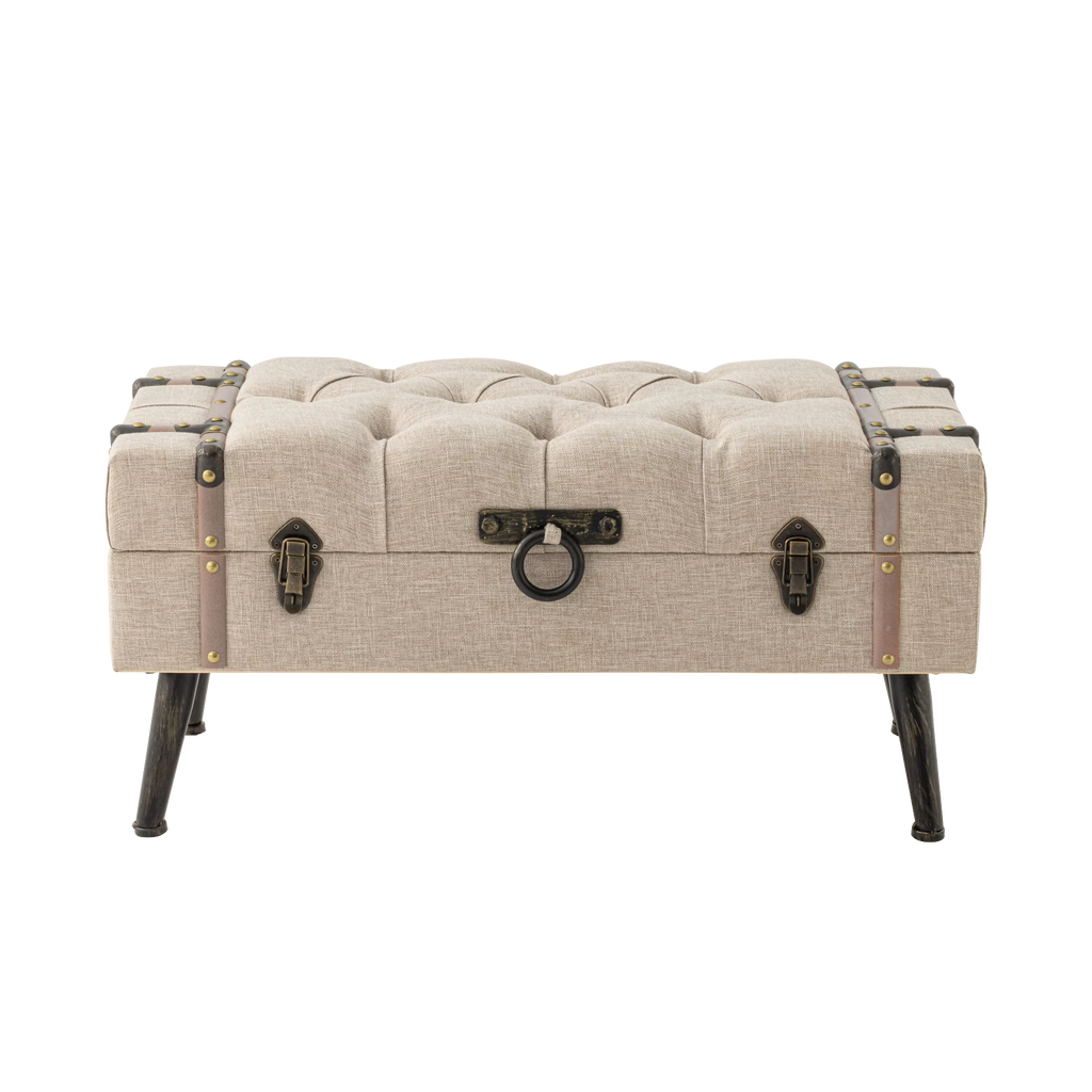 Modern Upholstered Storage Ottoman V760536