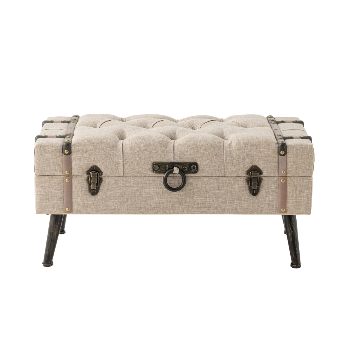 Modern Upholstered Storage Ottoman V760536