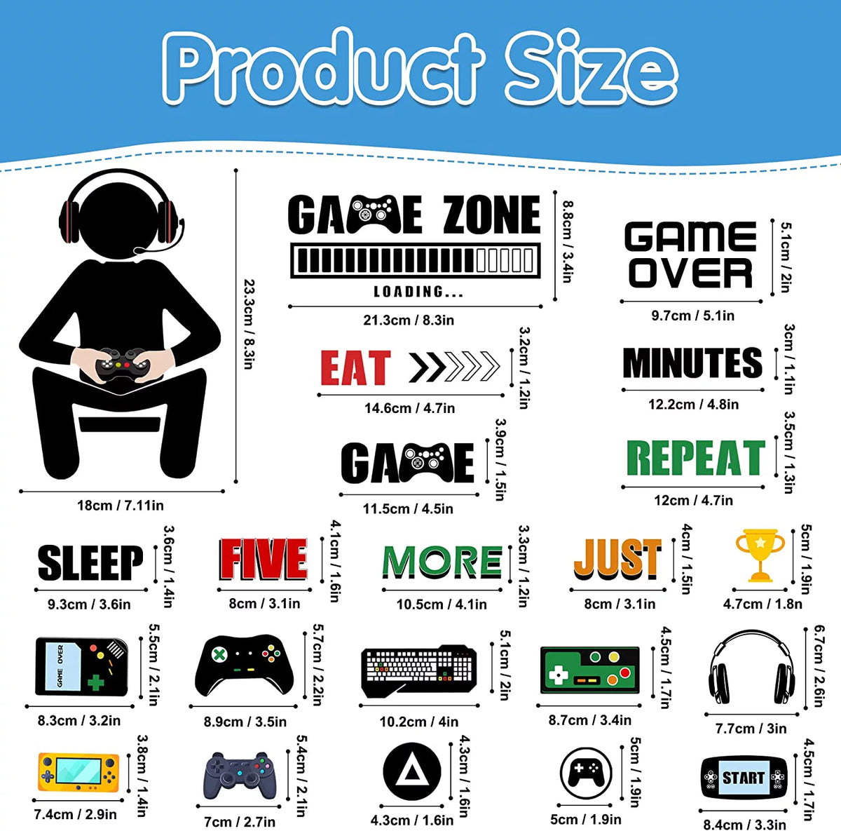 Glow in The Dark Wall Decals O750